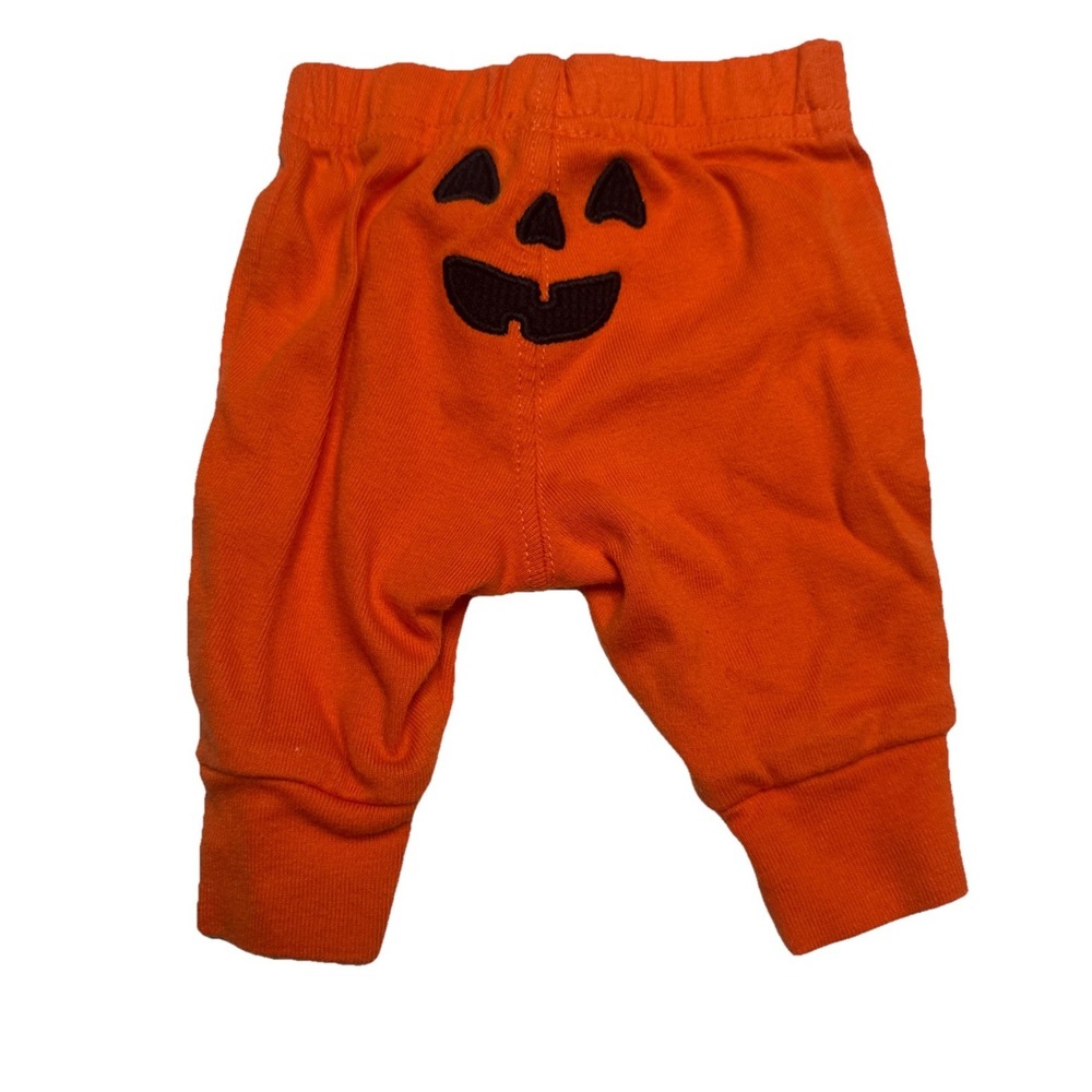 Carters Baby Newborn Pumpkin Jack-O-Lantern Orange Cotton Jogger Pants 1T248510